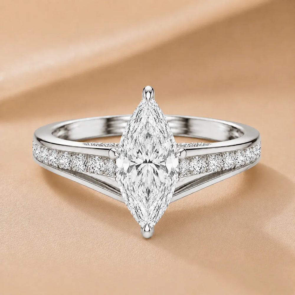 Step-Cut Harmony Radiance Halo Ring