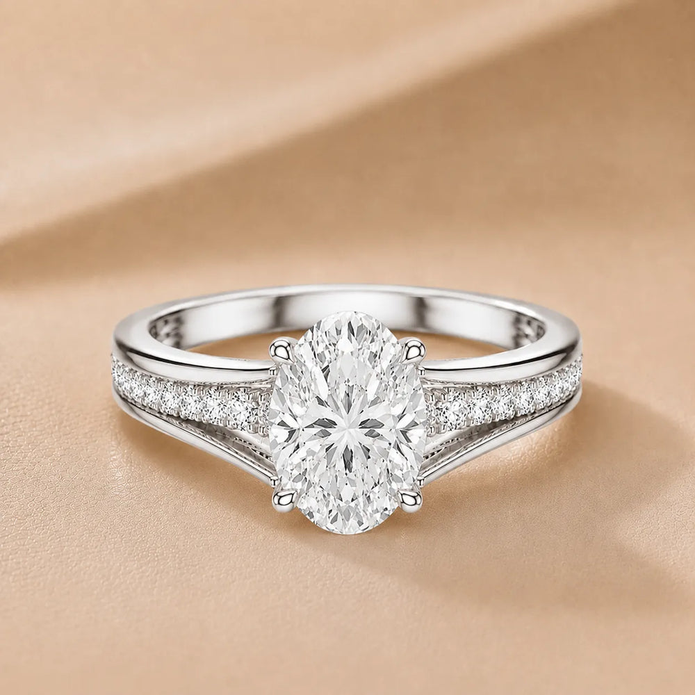 Step-Cut Harmony Radiance Halo Ring
