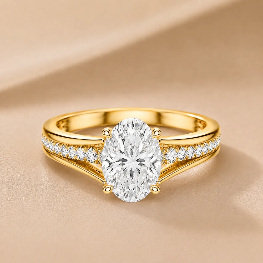 Step-Cut Harmony Radiance Halo Ring