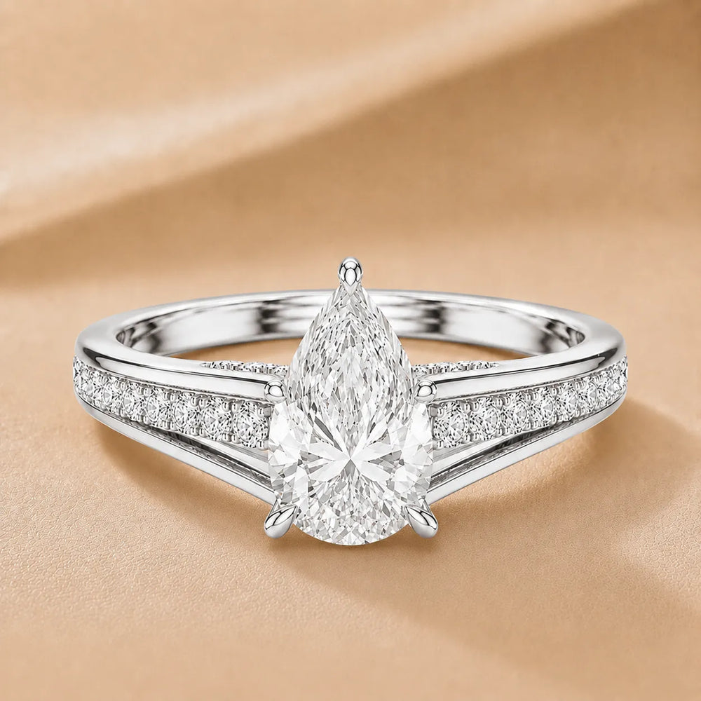 Step-Cut Harmony Radiance Halo Ring