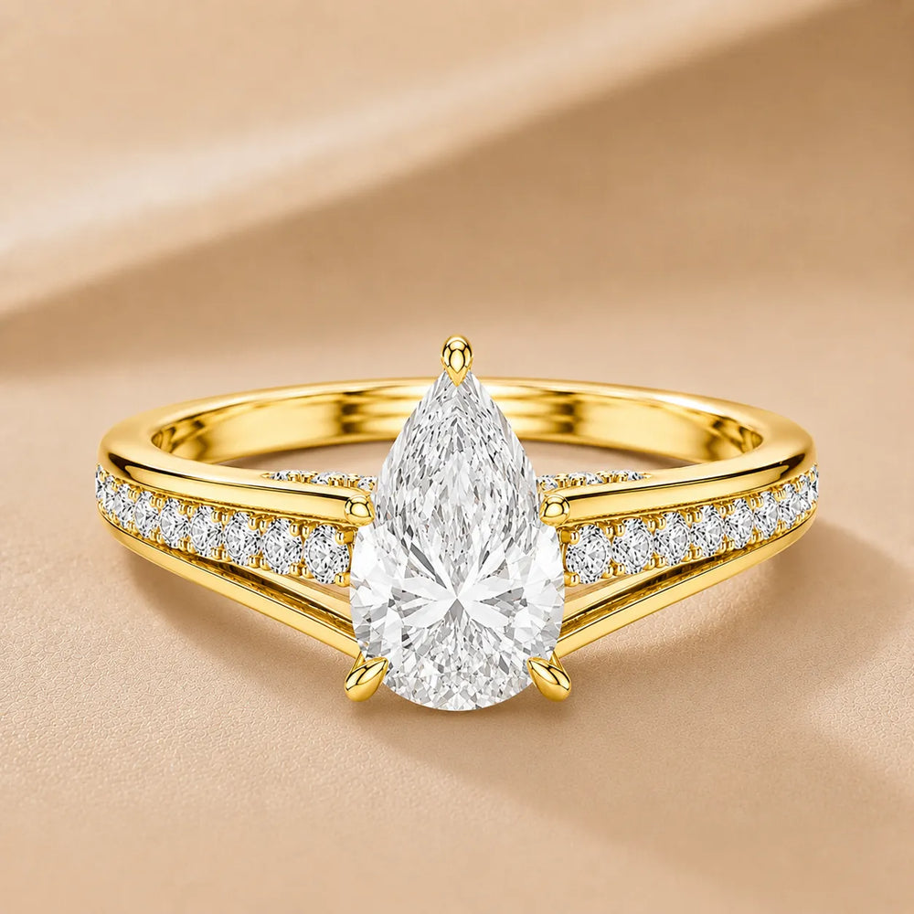 Step-Cut Harmony Radiance Halo Ring