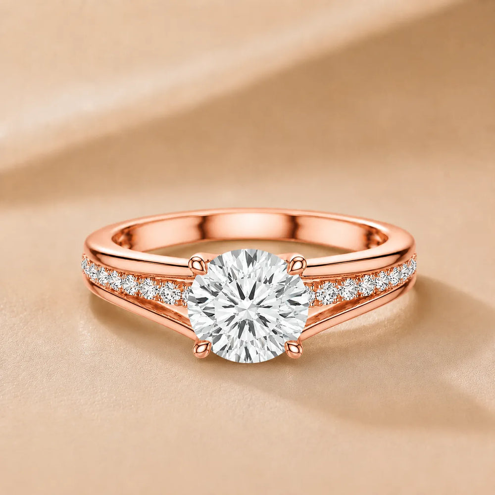 Step-Cut Harmony Radiance Halo Ring