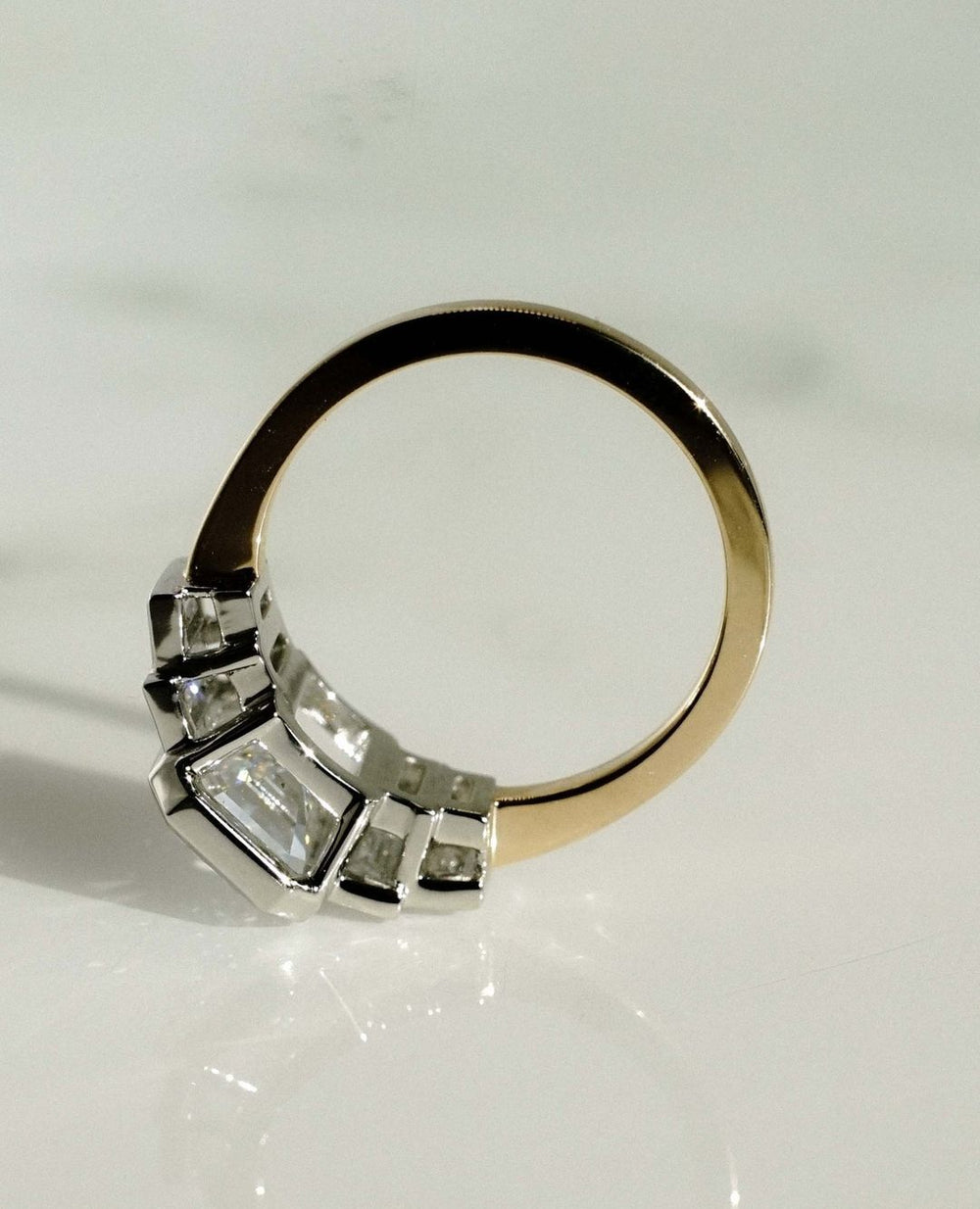 Emerald Cut Labgrown Engagement Ring