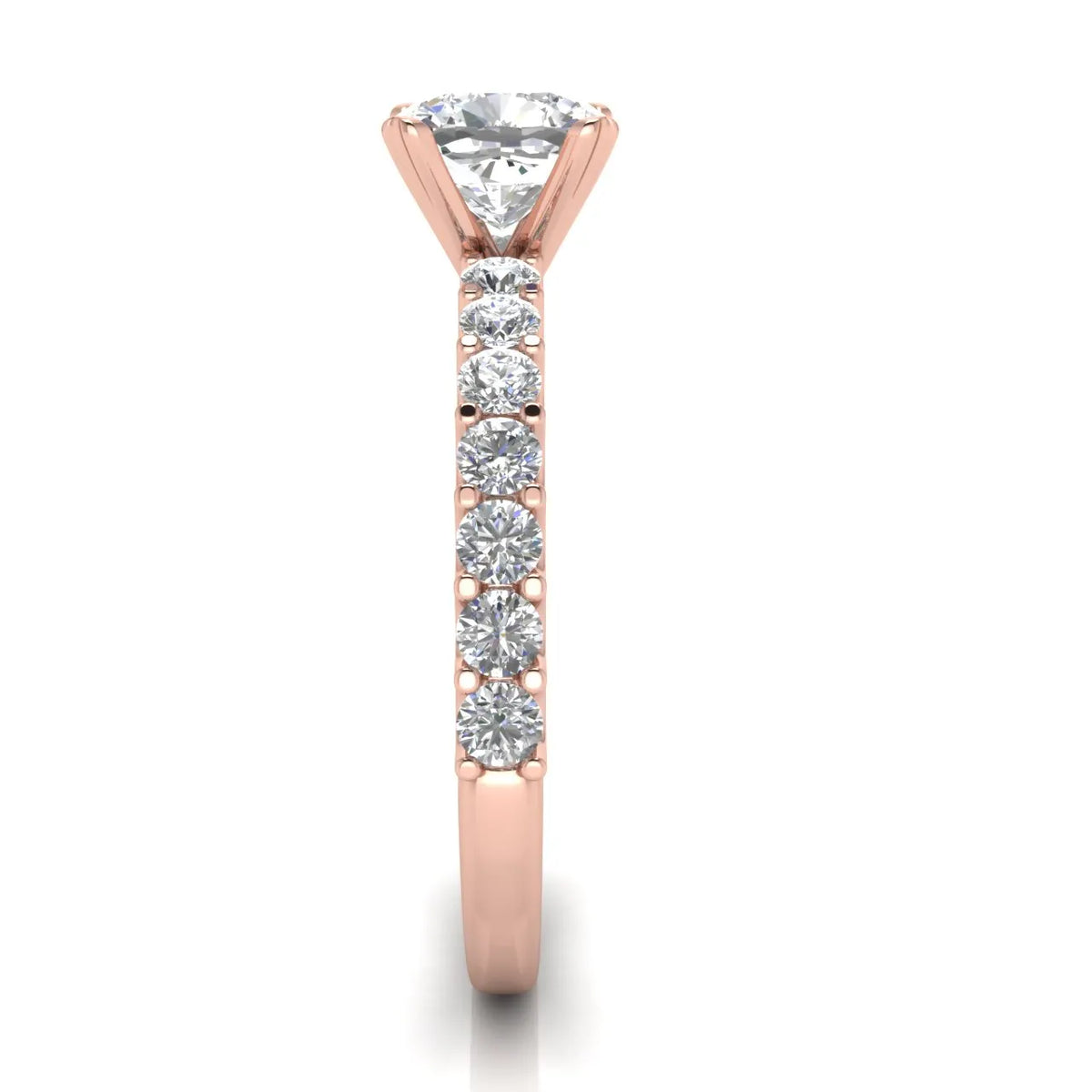 Elegant Solitaire Ring with Accent Stone