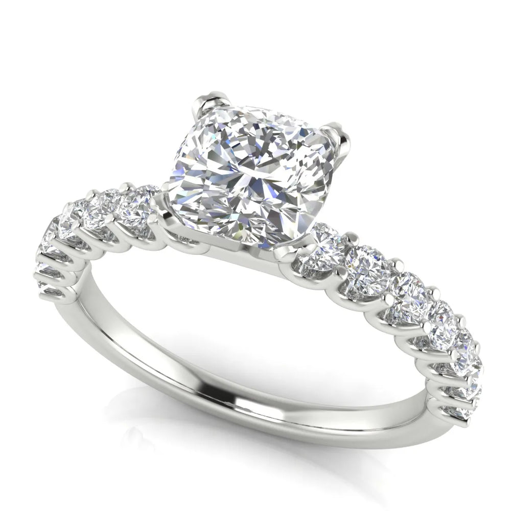 Elegant Solitaire Ring with Accent Stone