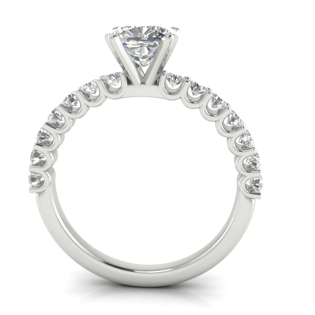 Elegant Solitaire Ring with Accent Stone