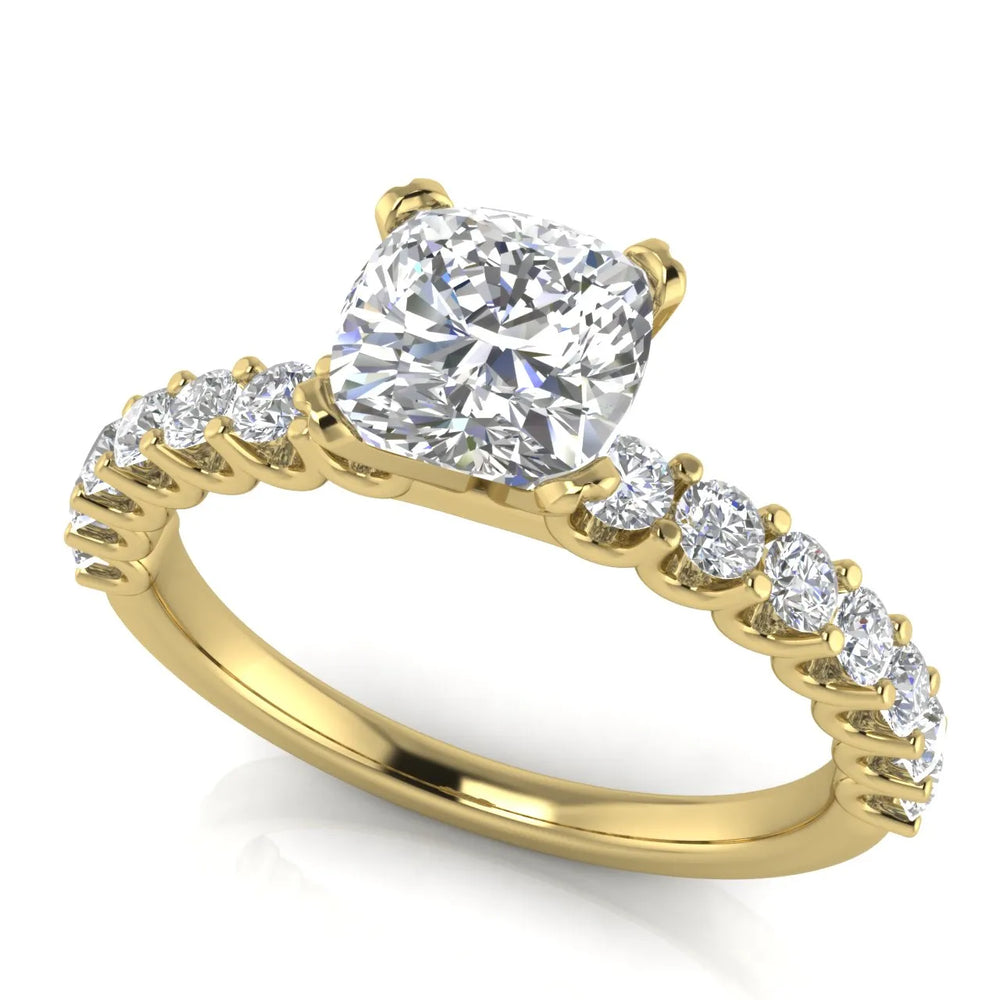 Elegant Solitaire Ring with Accent Stone