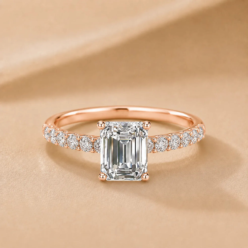 Elegant Solitaire Ring with Accent Stone