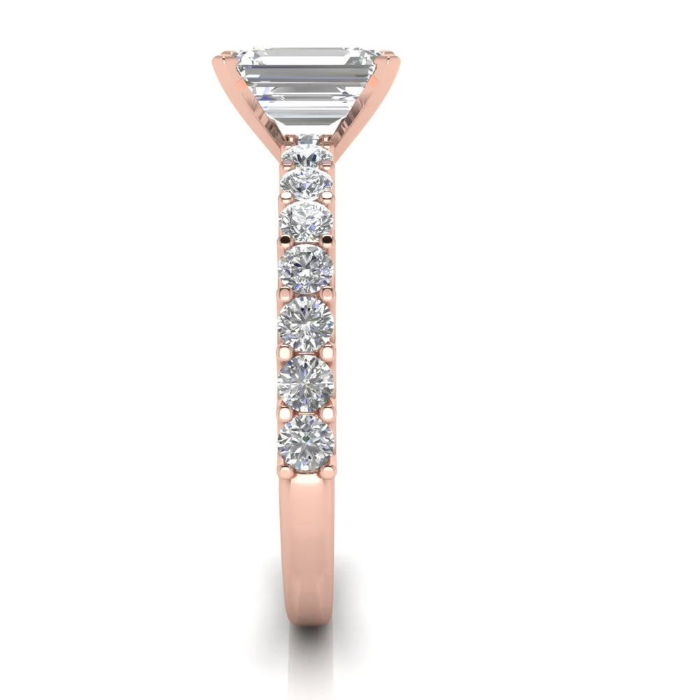 Elegant Solitaire Ring with Accent Stone