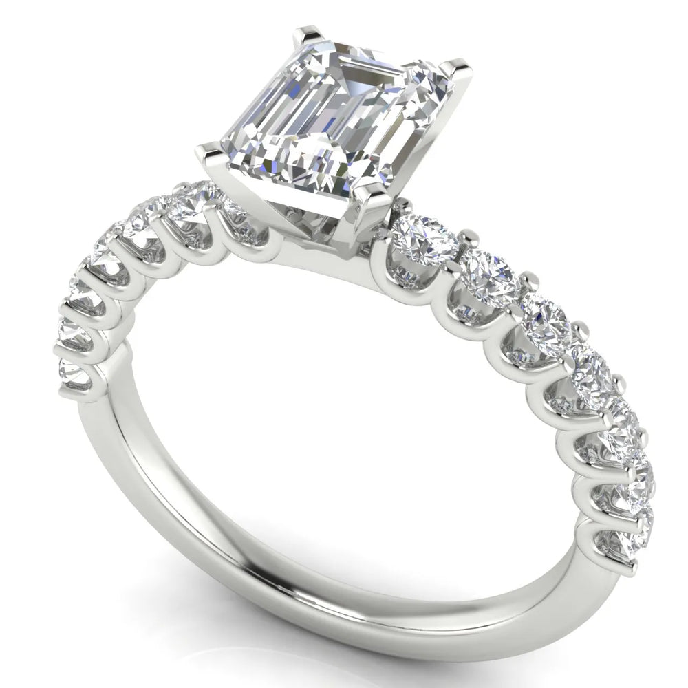 Elegant Solitaire Ring with Accent Stone