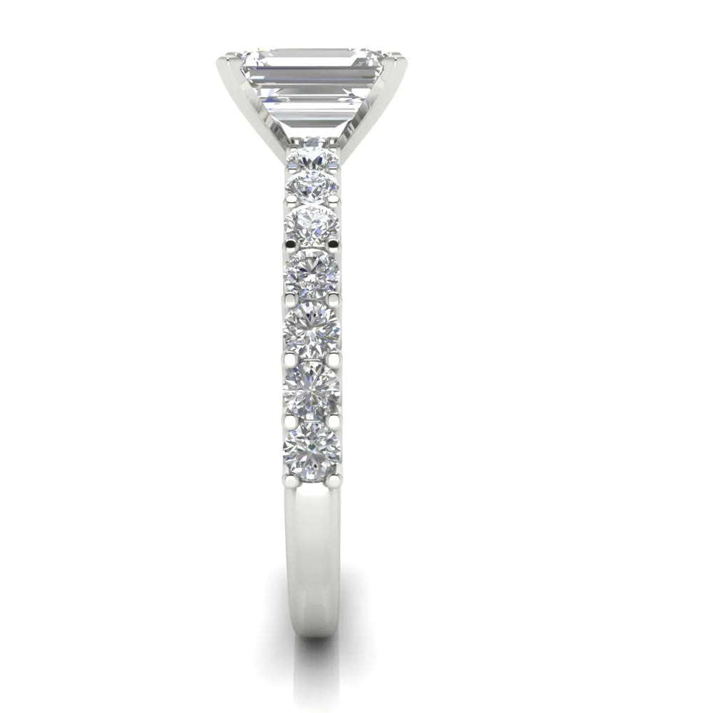 Elegant Solitaire Ring with Accent Stone
