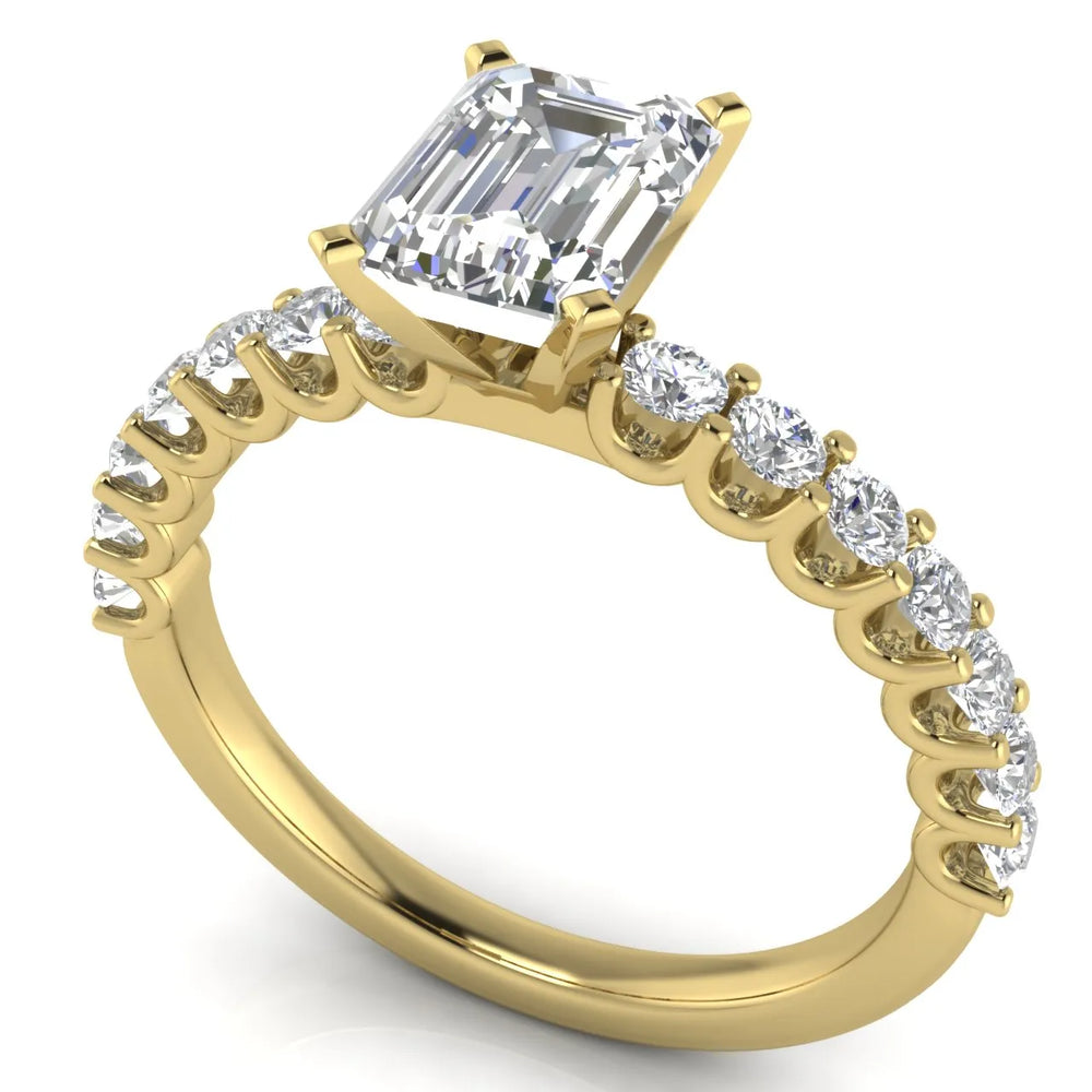 Elegant Solitaire Ring with Accent Stone