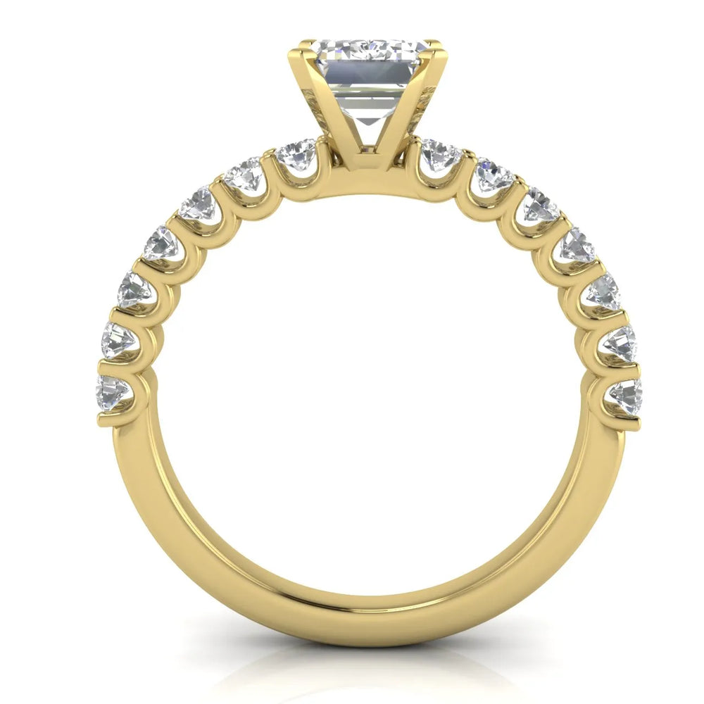 Elegant Solitaire Ring with Accent Stone