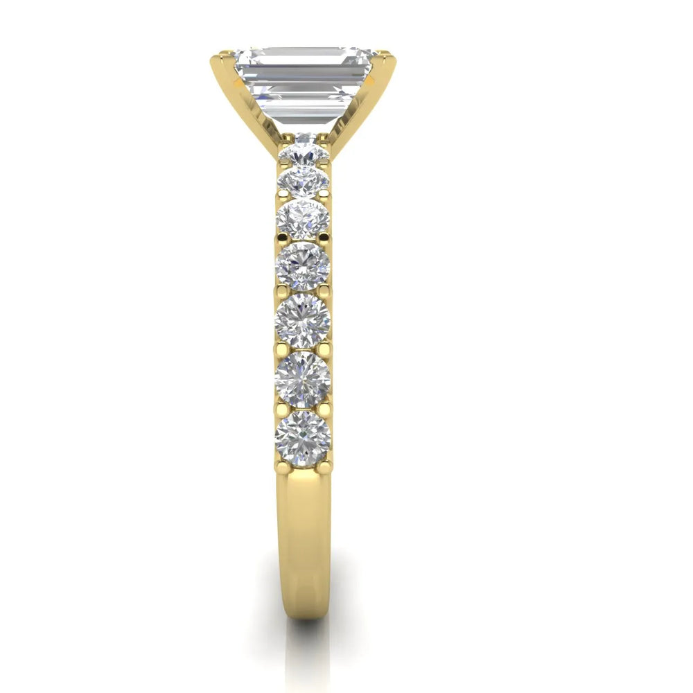 Elegant Solitaire Ring with Accent Stone