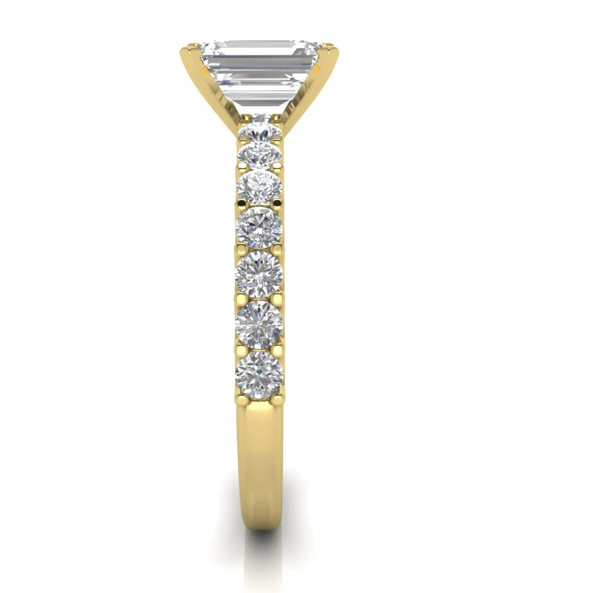 Elegant Solitaire Ring with Accent Stone