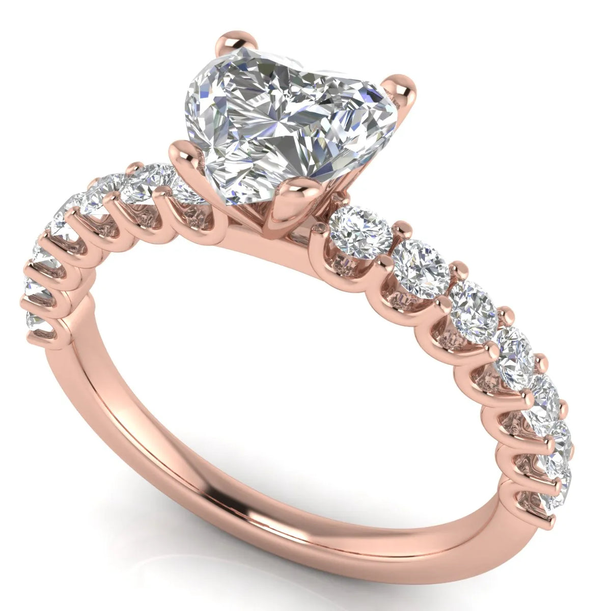 Elegant Solitaire Ring with Accent Stone