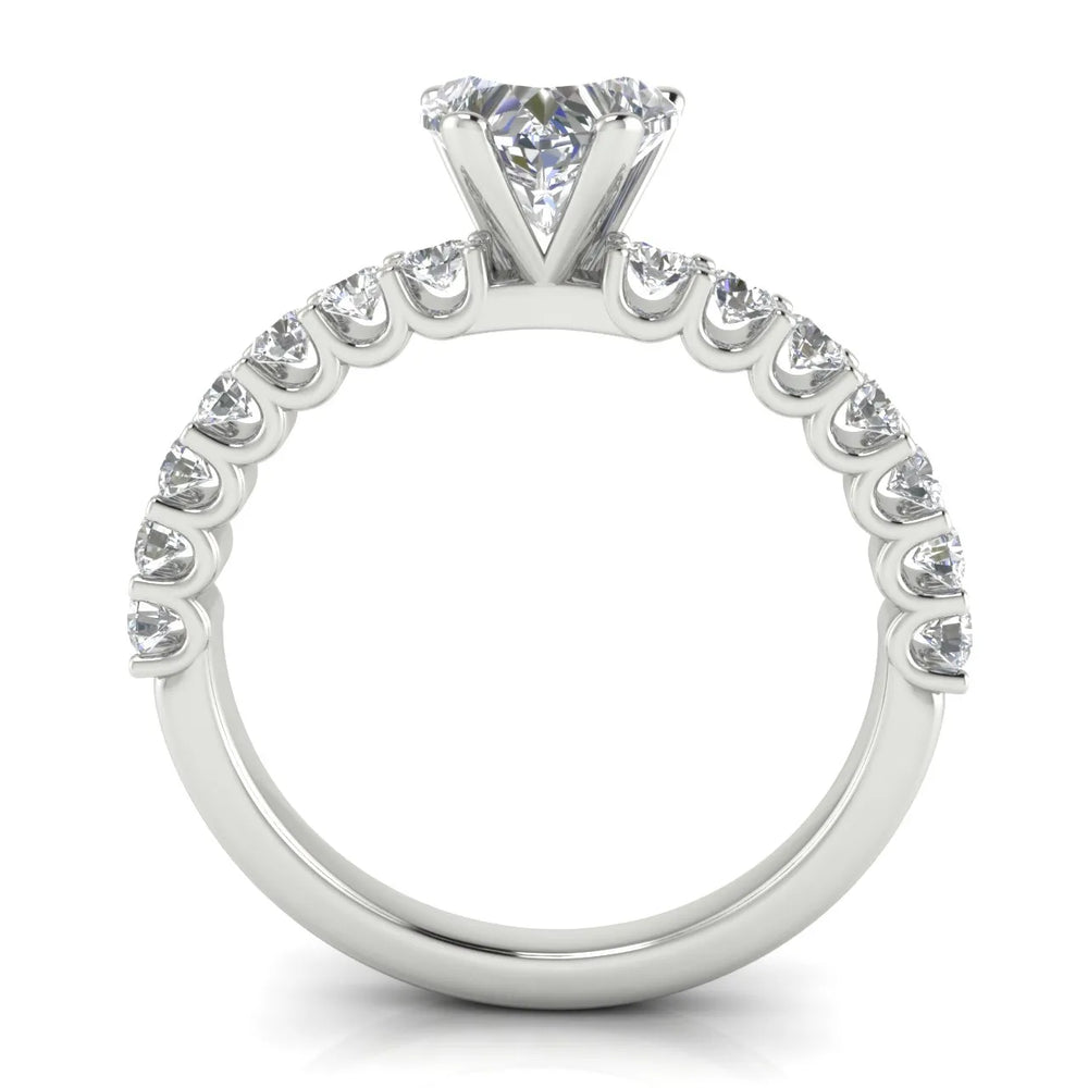 Elegant Solitaire Ring with Accent Stone