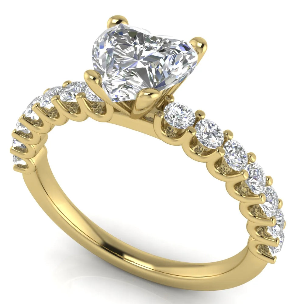 Elegant Solitaire Ring with Accent Stone
