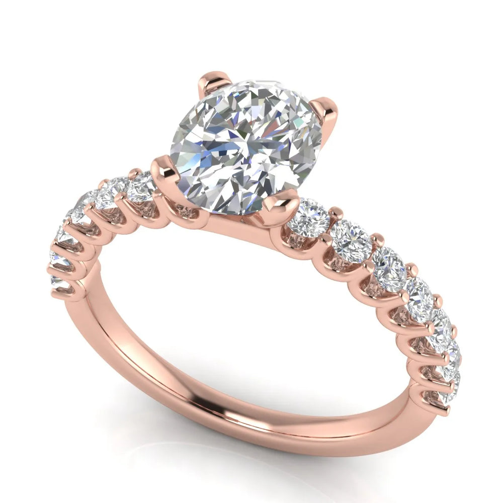 Elegant Solitaire Ring with Accent Stone