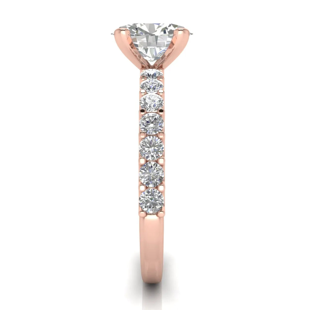 Elegant Solitaire Ring with Accent Stone