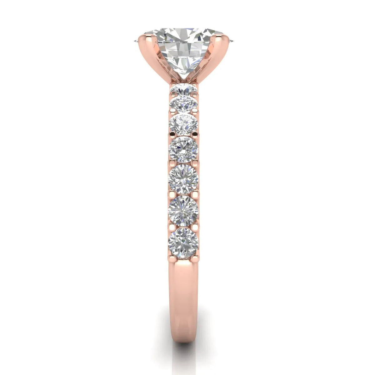 Elegant Solitaire Ring with Accent Stone