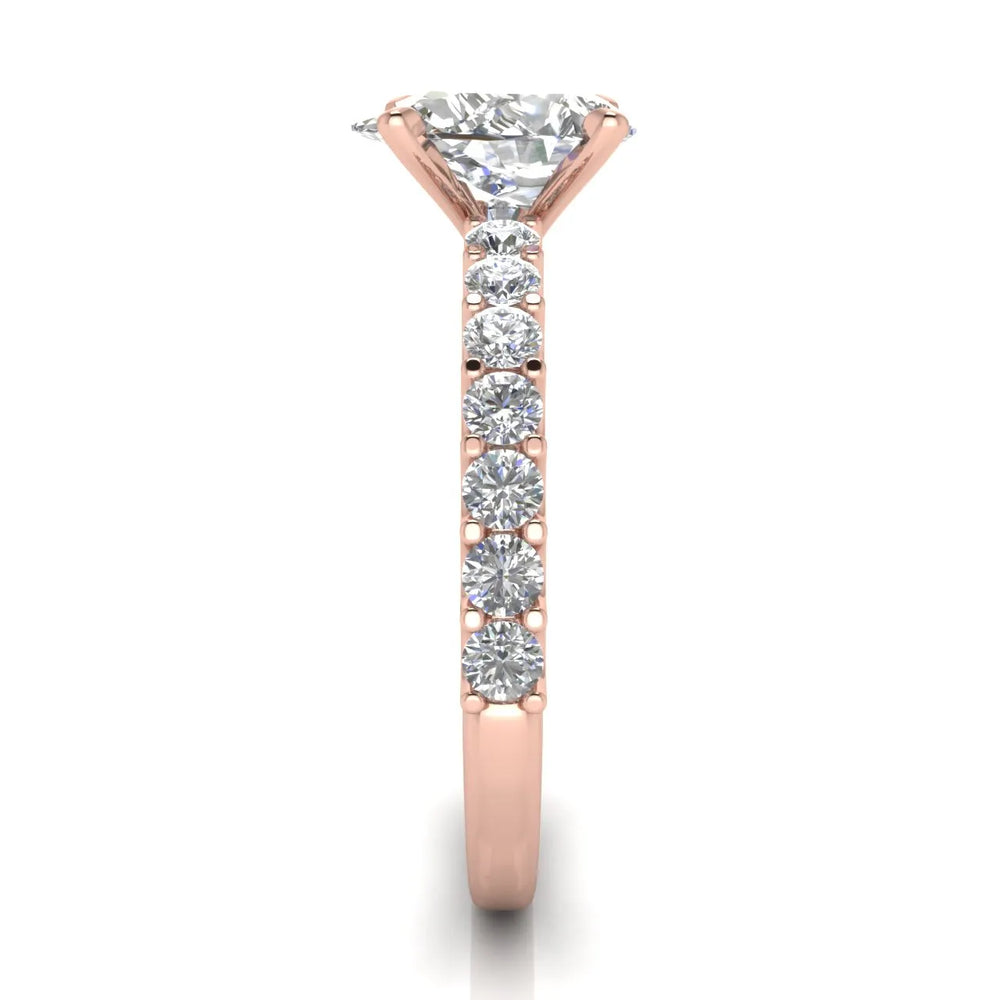Elegant Solitaire Ring with Accent Stone