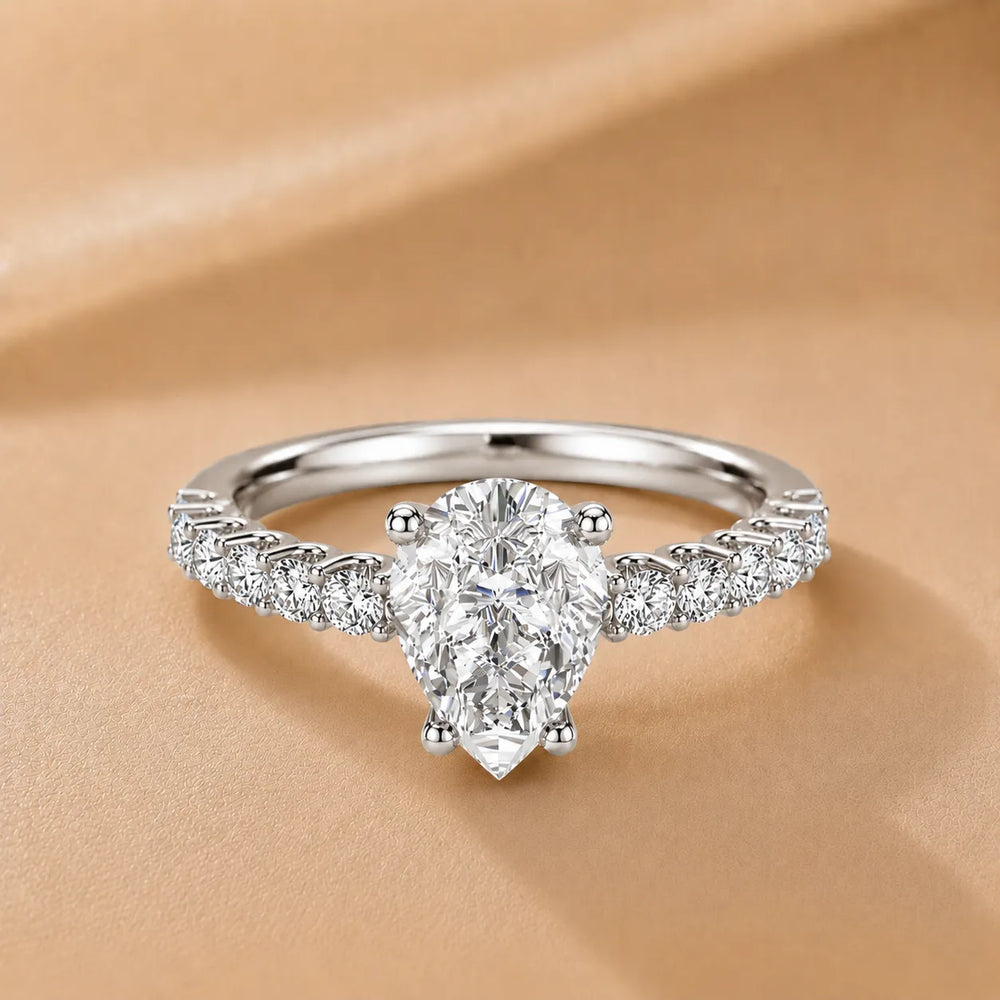 Elegant Solitaire Ring with Accent Stone