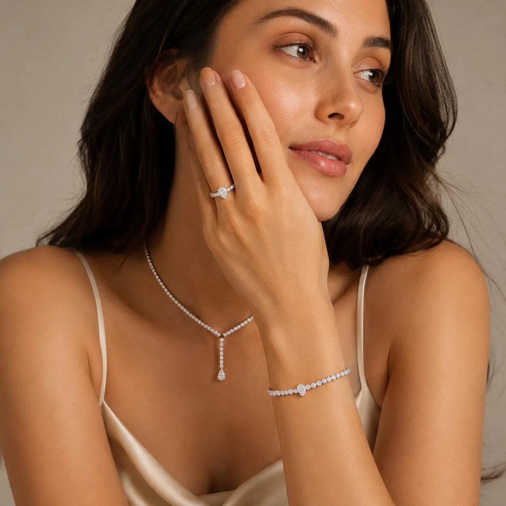 Elegant Solitaire Ring with Accent Stone