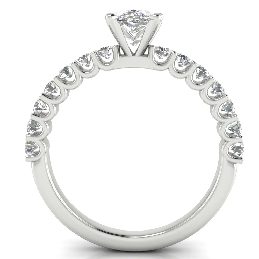 Elegant Solitaire Ring with Accent Stone