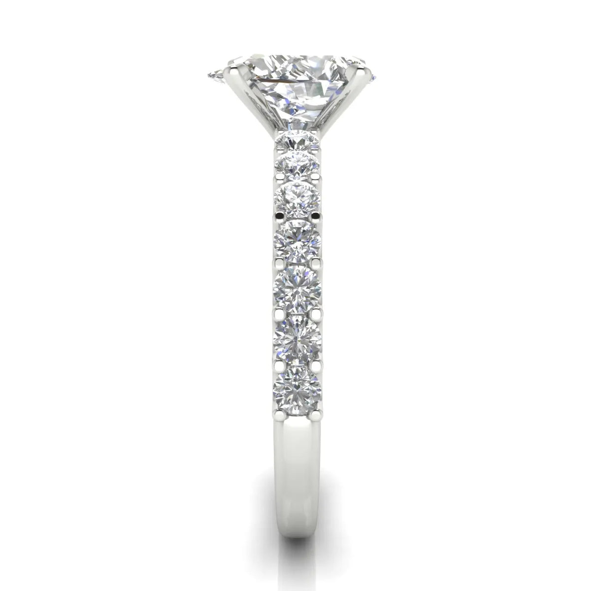 Elegant Solitaire Ring with Accent Stone