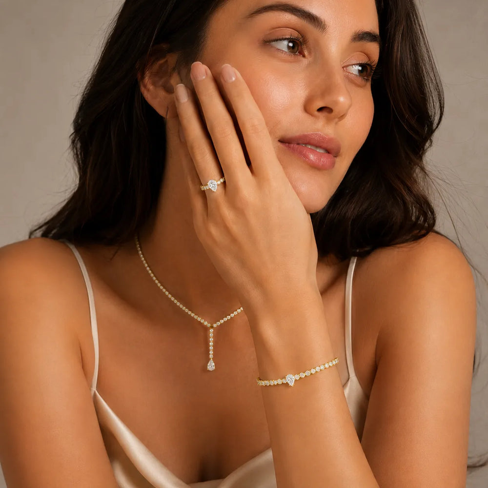 Elegant Solitaire Ring with Accent Stone