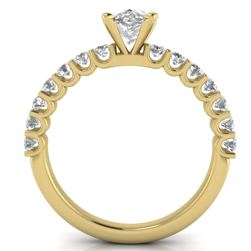 Elegant Solitaire Ring with Accent Stone