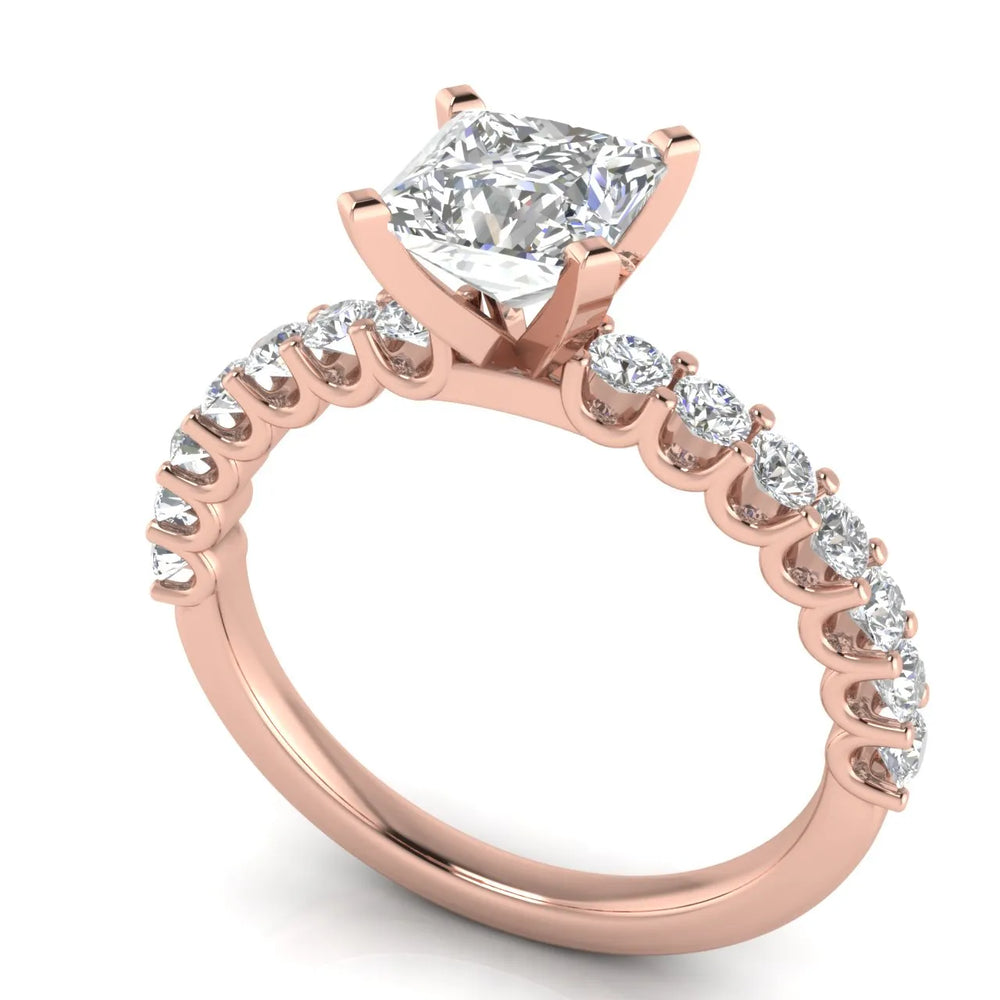Elegant Solitaire Ring with Accent Stone