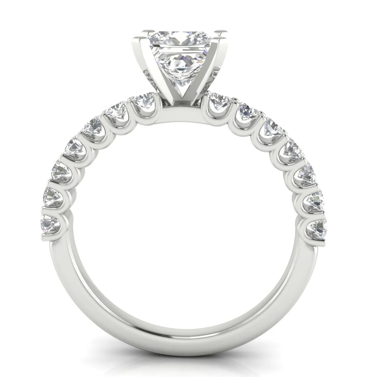Elegant Solitaire Ring with Accent Stone