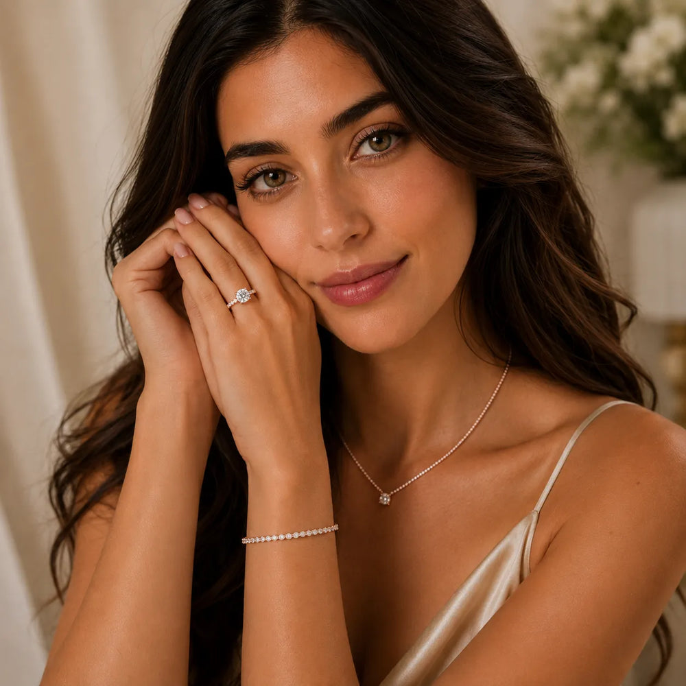 Elegant Solitaire Ring with Accent Stone