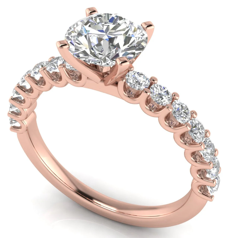 Elegant Solitaire Ring with Accent Stone