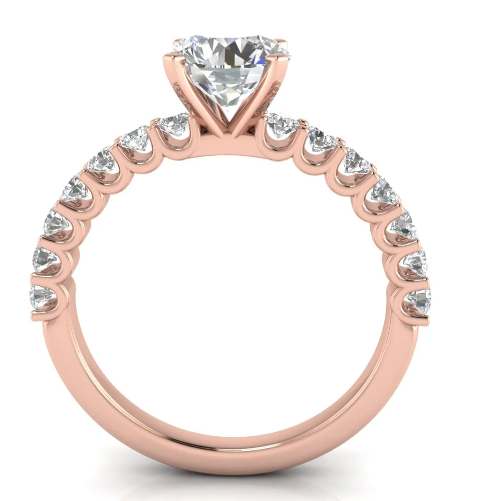 Elegant Solitaire Ring with Accent Stone