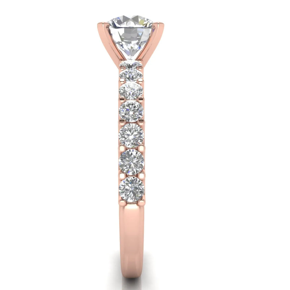 Elegant Solitaire Ring with Accent Stone