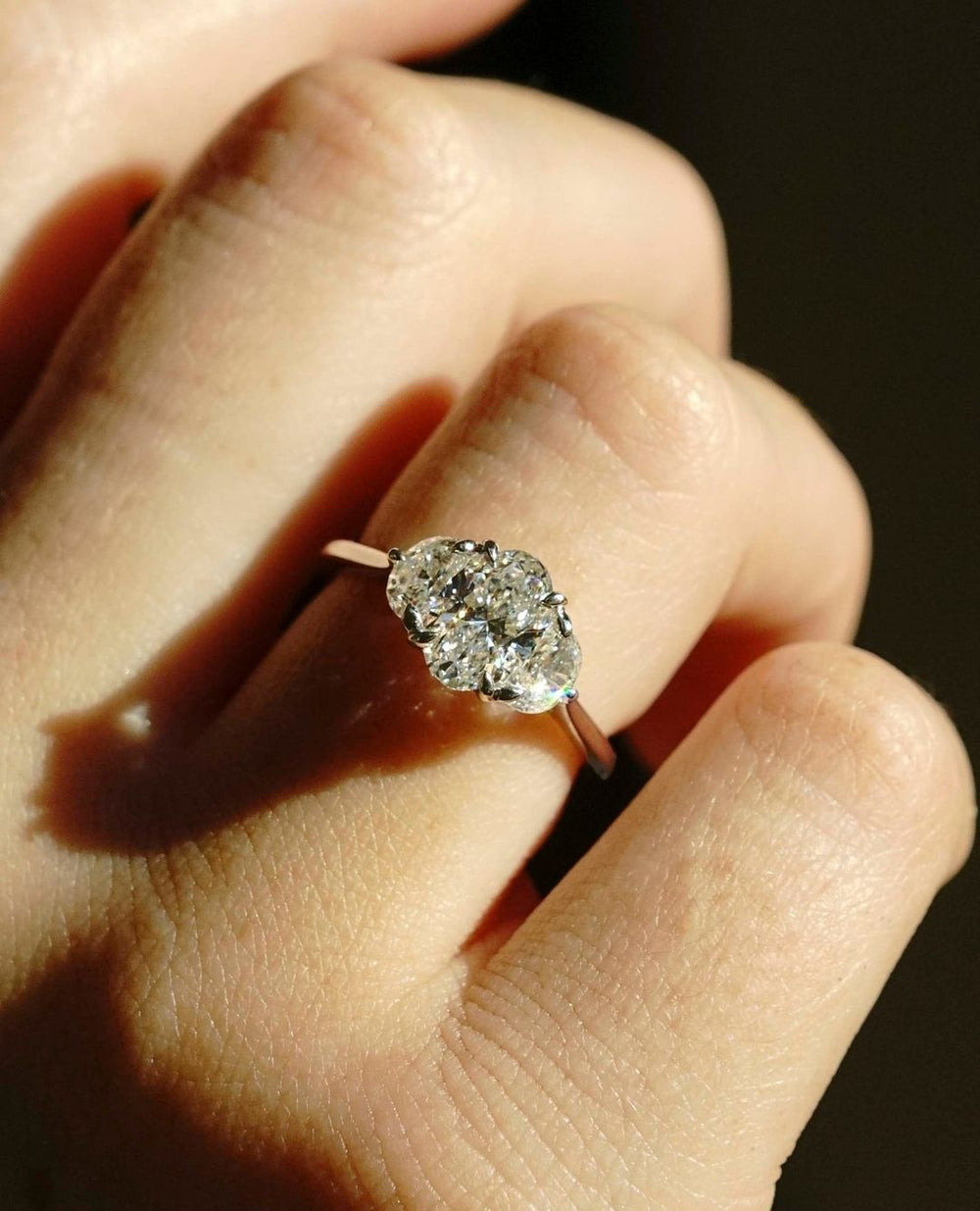 Oval Cut Labgrown Engagement Ring