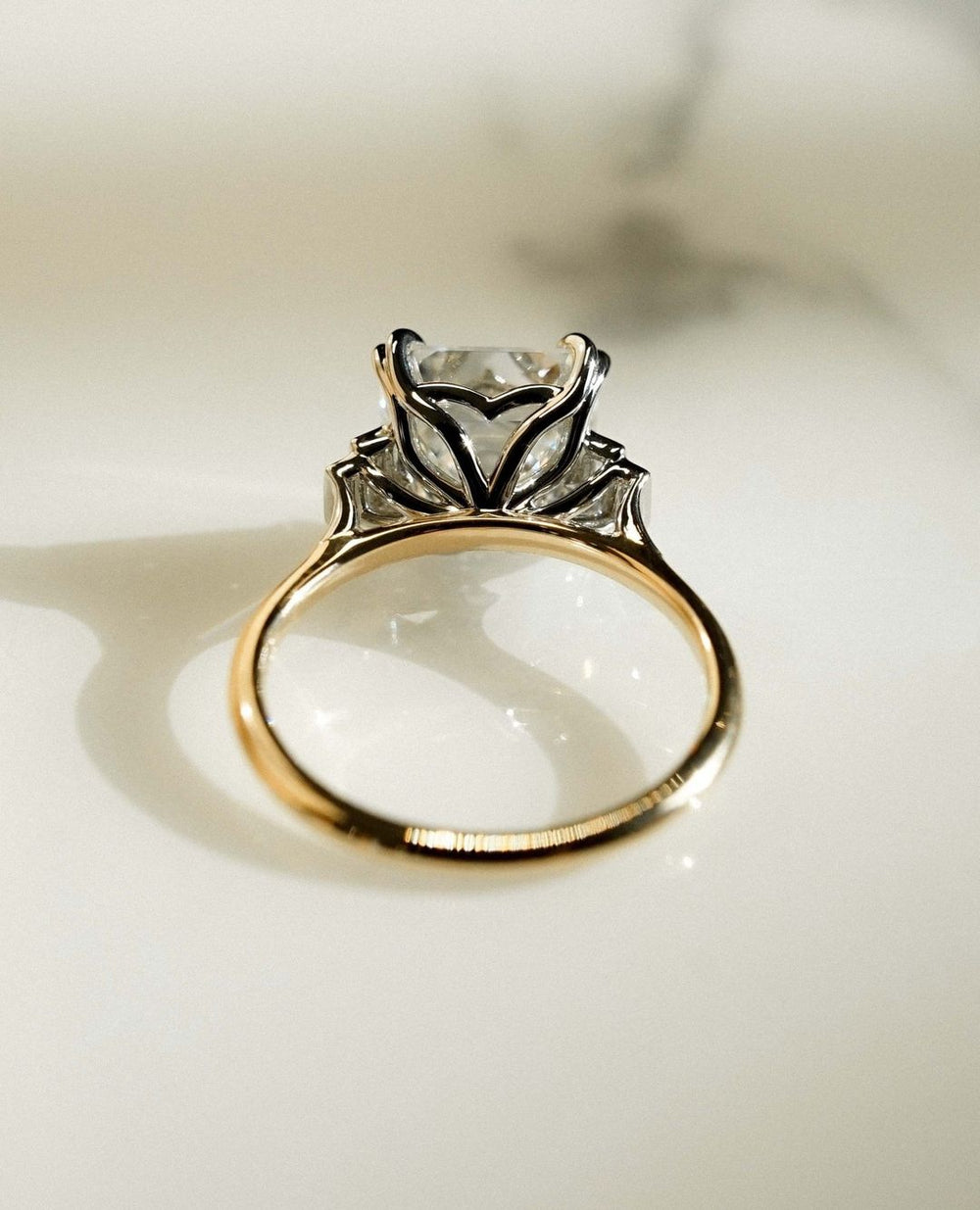 Asscher Cut Labgrown Engagement Ring