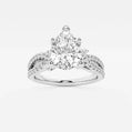 Eloise 2 1/2 ctw Pear Lab Grown Diamond Petite Bow Engagement Ring