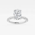 Eleanor 2 1/2 ctw Oval Lab Grown Diamond Station Engagement Ring