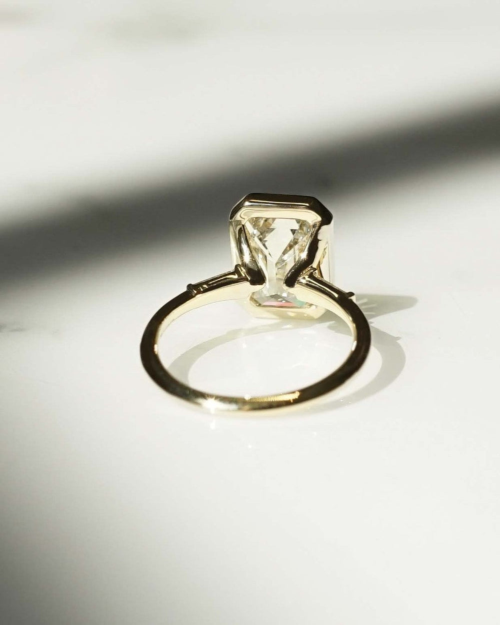 Emerald Cut Labgrown Engagement Ring