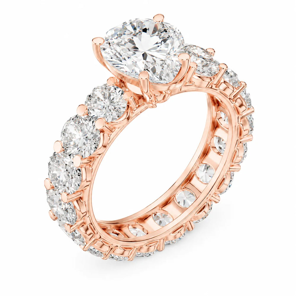 The Everlasting Grace Ring with Oval Diamond