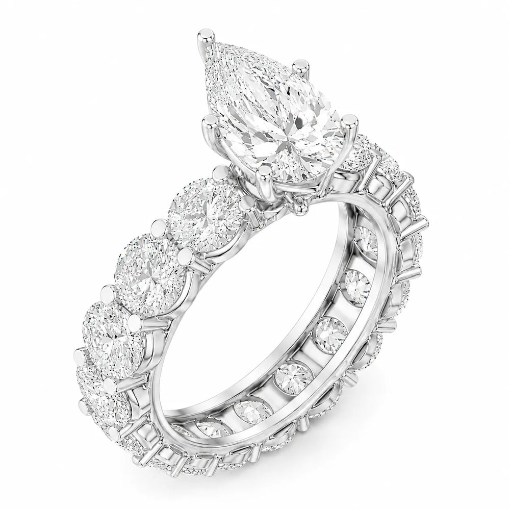 The Everlasting Grace Ring with Oval Diamond