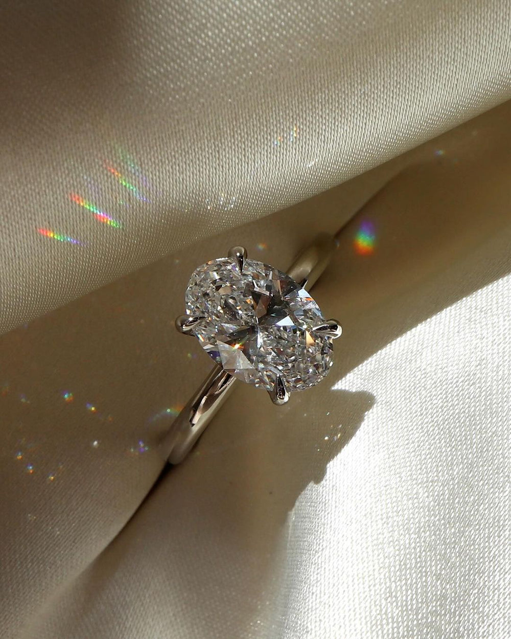 Oval Cut Labgrown Engagement Ring