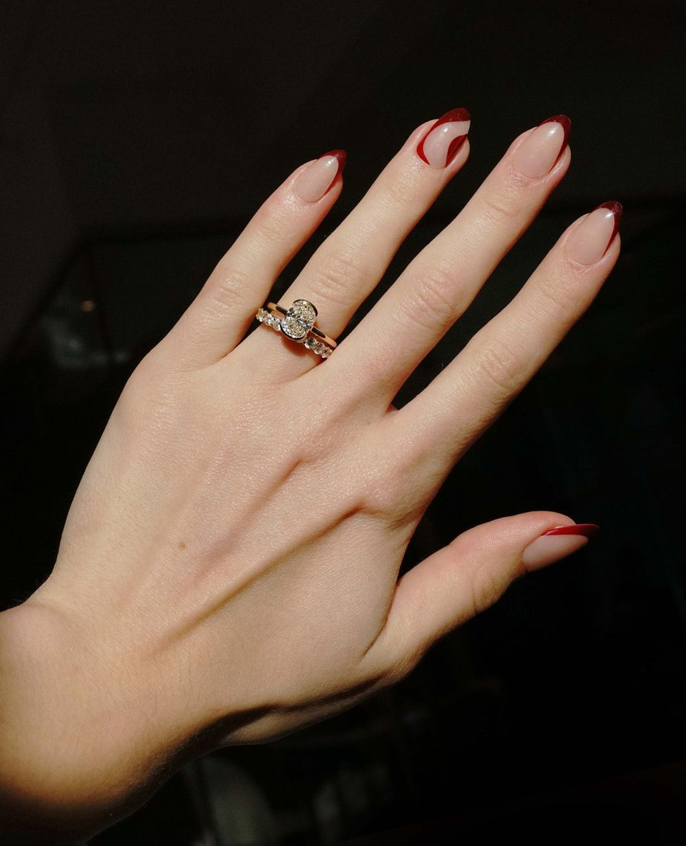 Bezel Set Cushion Cut Labgrown Engagement Ring