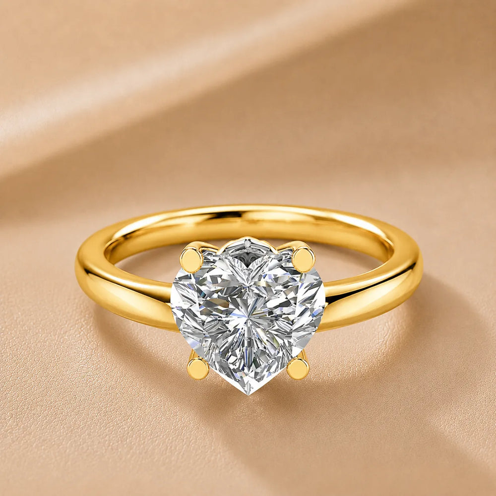 Romantic Solitaire Ring with Timeless Design