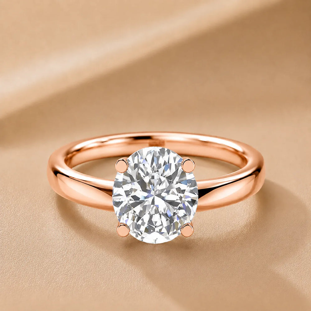 Romantic Solitaire Ring with Timeless Design