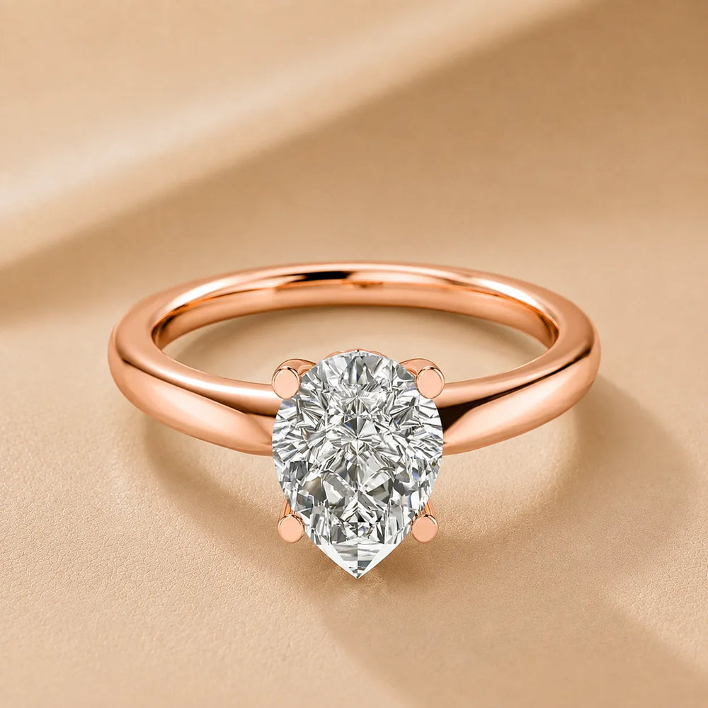 Romantic Solitaire Ring with Timeless Design